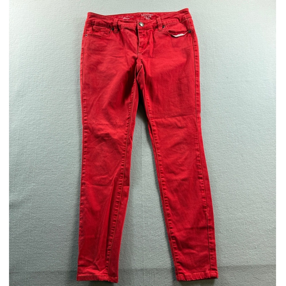 The Limited Legging Jean Women 6R Red Skinny Stretch Denim 678 31x28